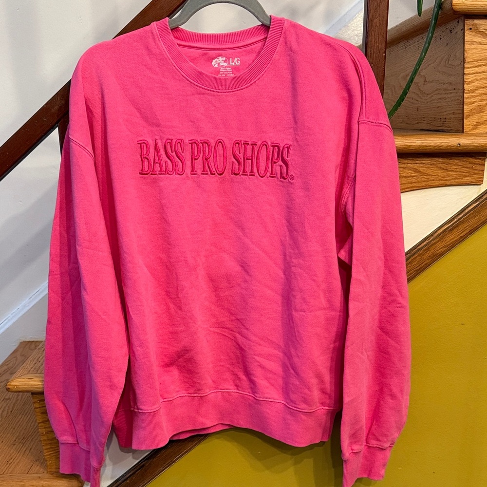 Bass Pro Shops Bright Pink Crewneck
